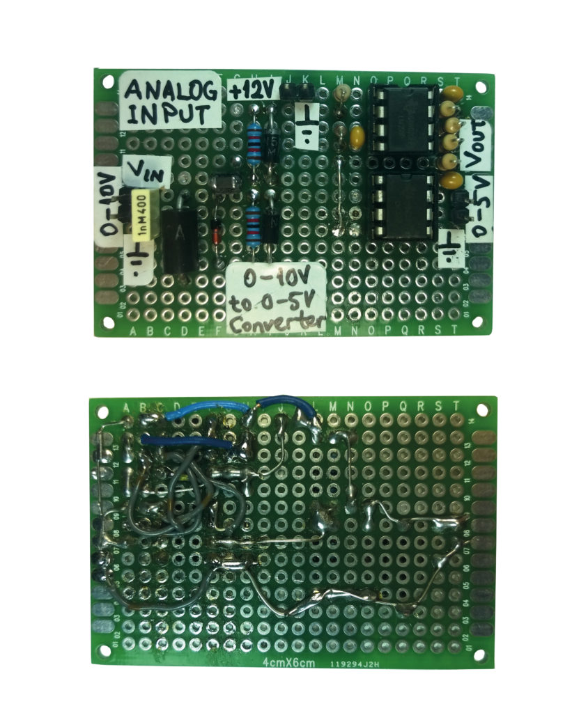 Uzam EW part 8 Fig 7 top view 0-10V to 0-5V signal converter - analogue input modules