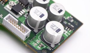 INT313 Dymax 9773 on a PCB IMAGE Electronics World - Electronic Engineering and Design